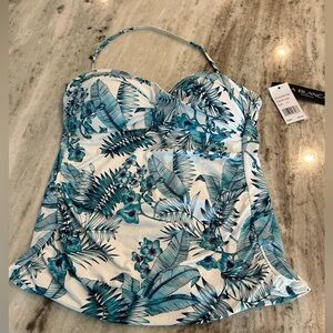 La Blanca Tankini Top Size 10.